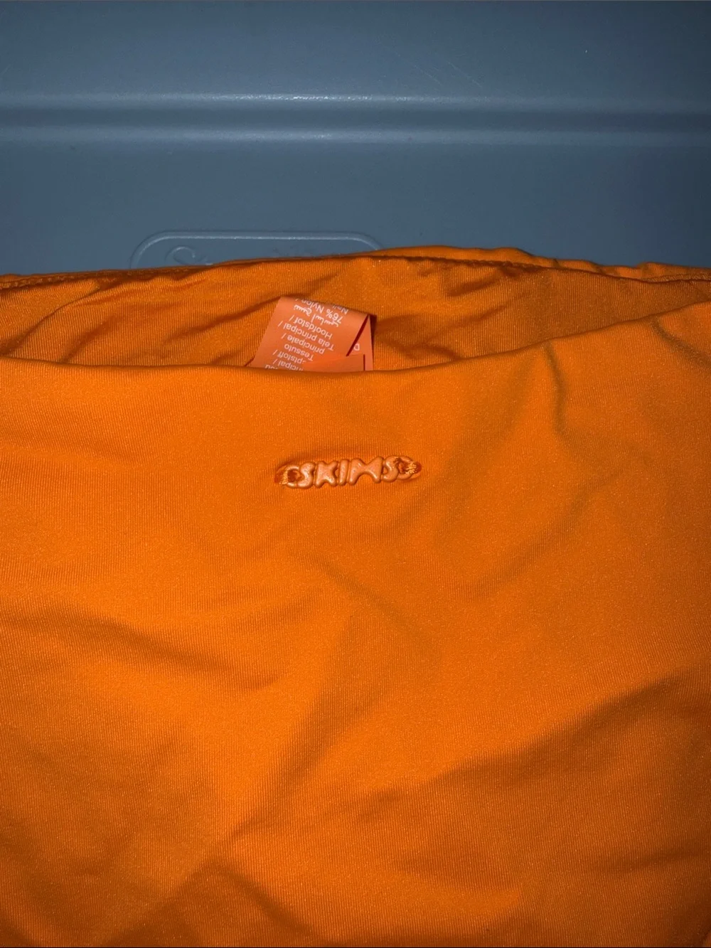 Skims Signature Swim Mid Waist Bottom Tangerine XS